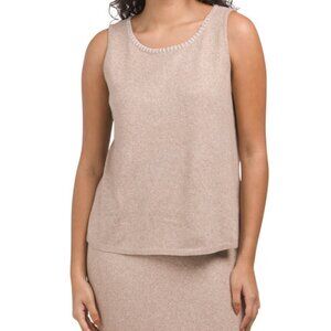 VINCE CAMUTO Whipstitch Sweater Tank Top